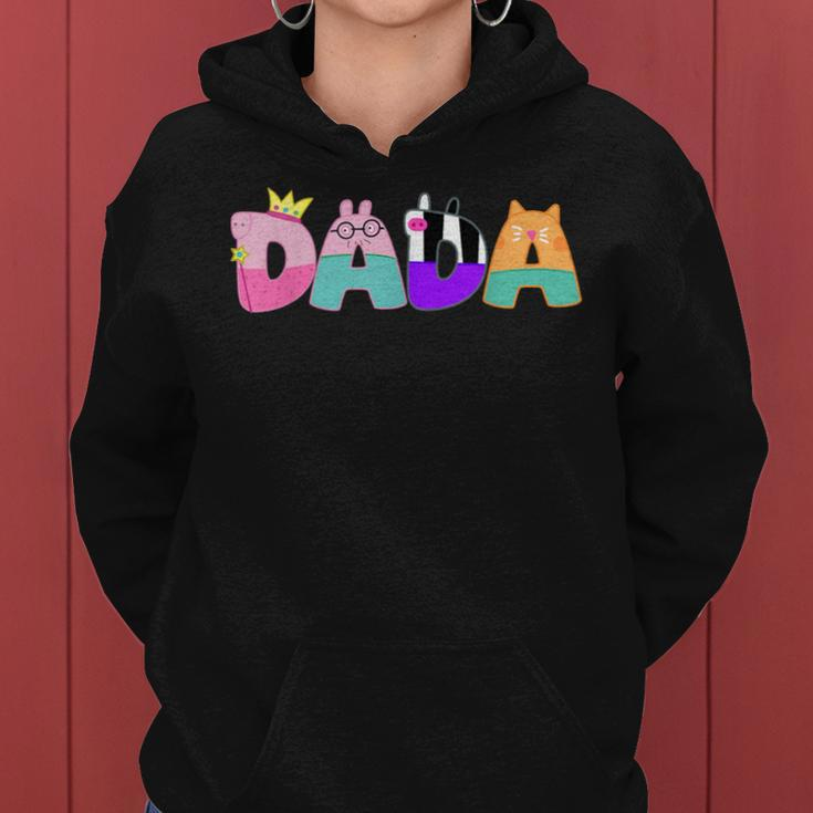 Dad And Mom Dada Birthday Girl Pig Family Party Decorations Women Hoodie