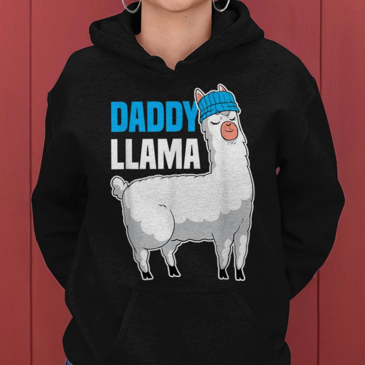 Daddy Llama Bester Papa Aller Zeiten Dada Father's Day Kapuzenpullover für Damen