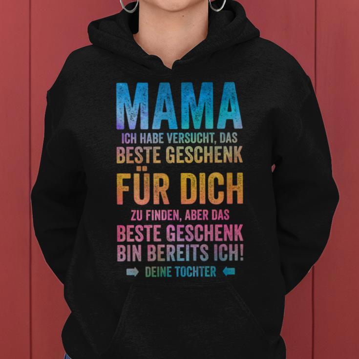 Das Beste Geschenk Bin Ich Muttertag Tochter Mama Kapuzenpullover für Damen