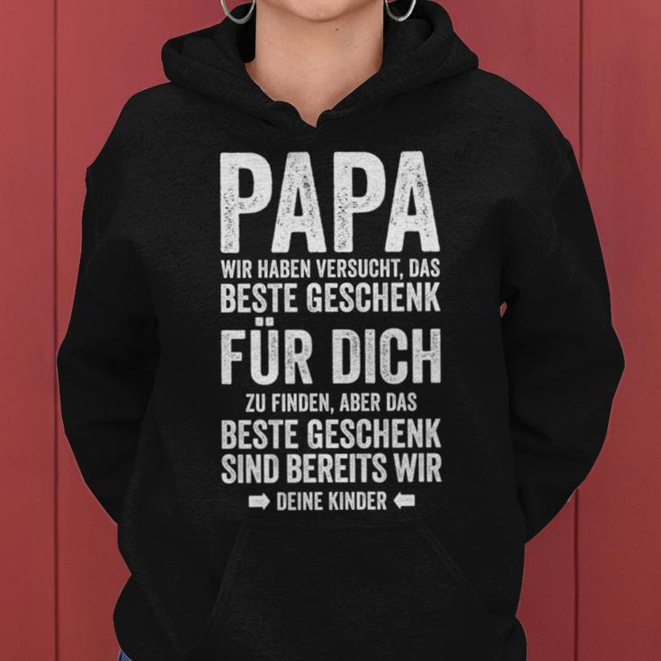 Das Beste Geschenk Sind Wir Father's Day Son Daughter Papa Kapuzenpullover für Damen