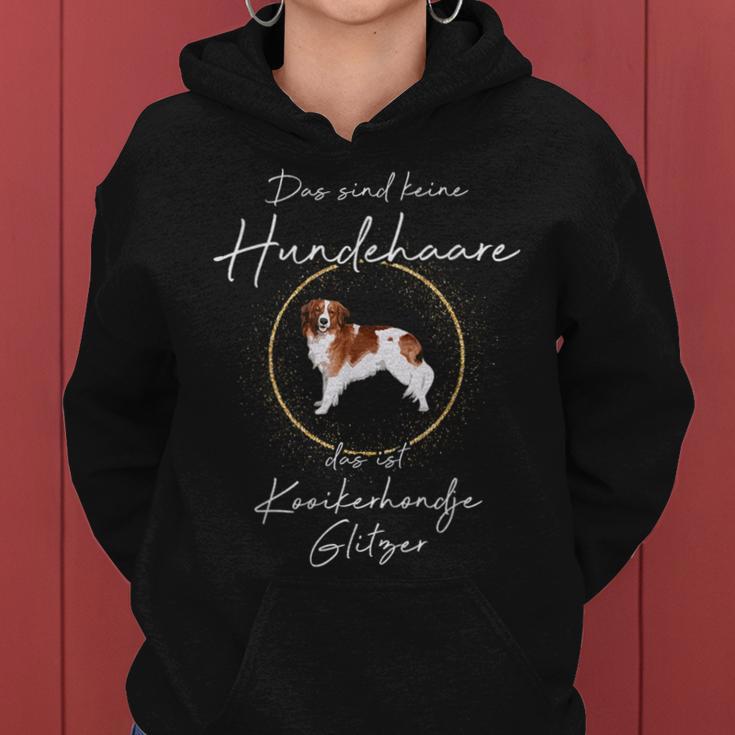 Das Ist Kooikerhondje Glitter Dog Dog Mama Paw Kapuzenpullover für Damen