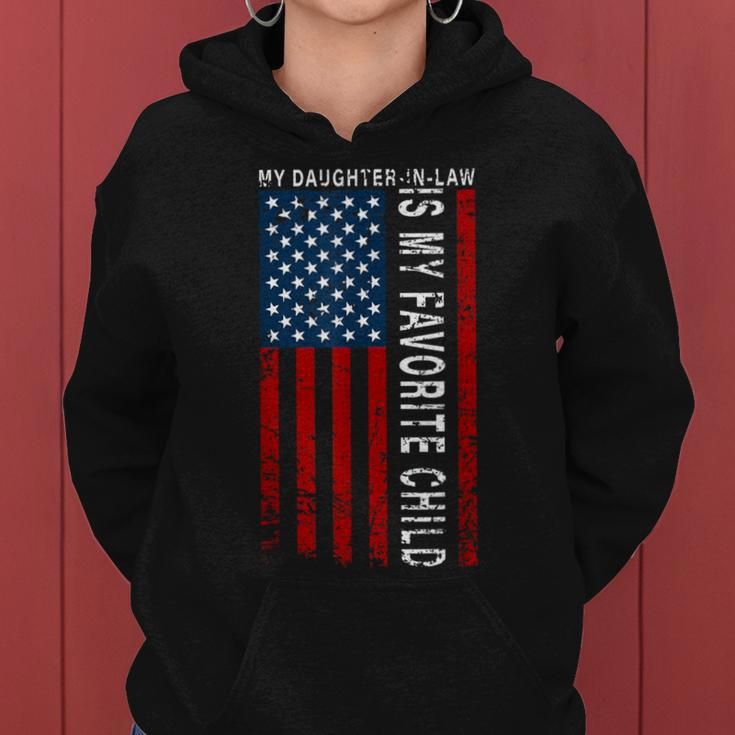 My Daughter In Law Is My Favorite Child Usa Father's Day Dad Women Hoodie