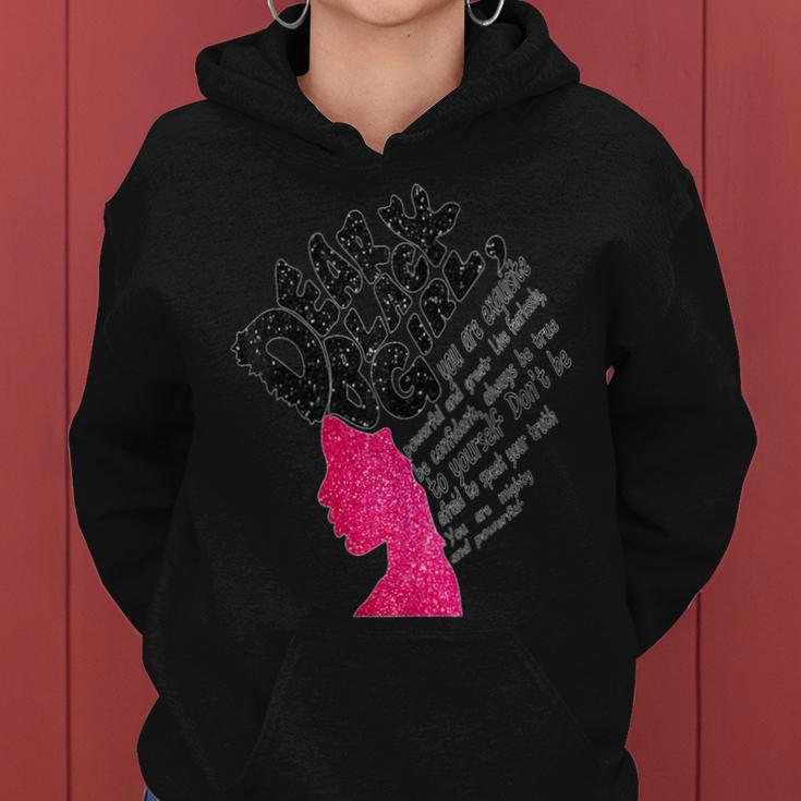 Dear Black Girl Poem Inspirational Women Hoodie