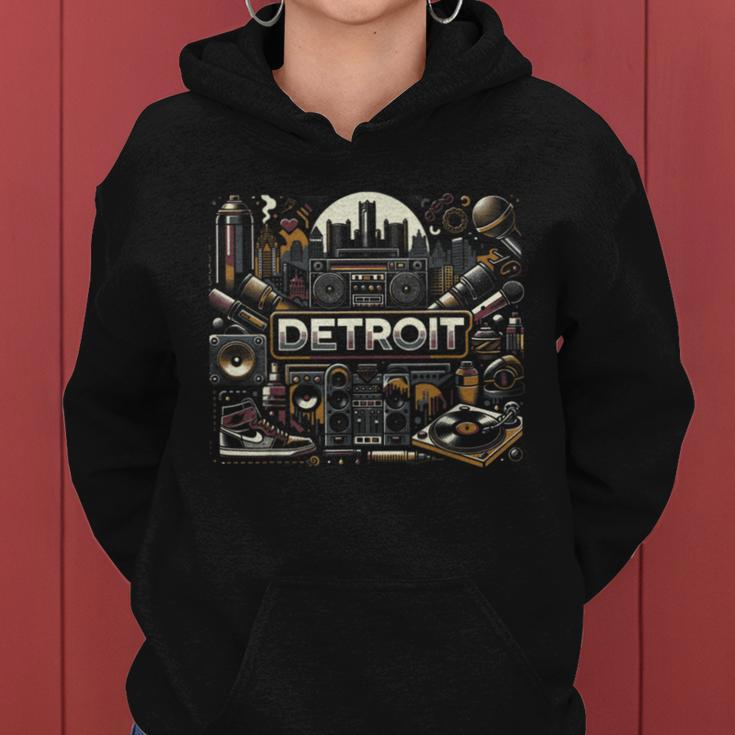 Detroit Hip Hop Xs 6Xl Graphic Women Hoodie