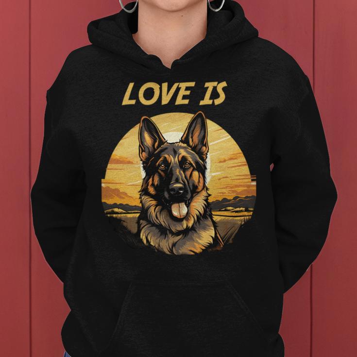 Deutscher Schäferhund Schönes Haustier Mama Papa My The Best Friend Kapuzenpullover für Damen