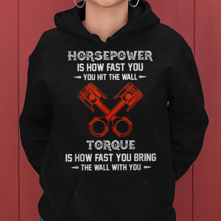 Diesel Mechanics Auto Mechanic Say It With Horse Power Women Hoodie