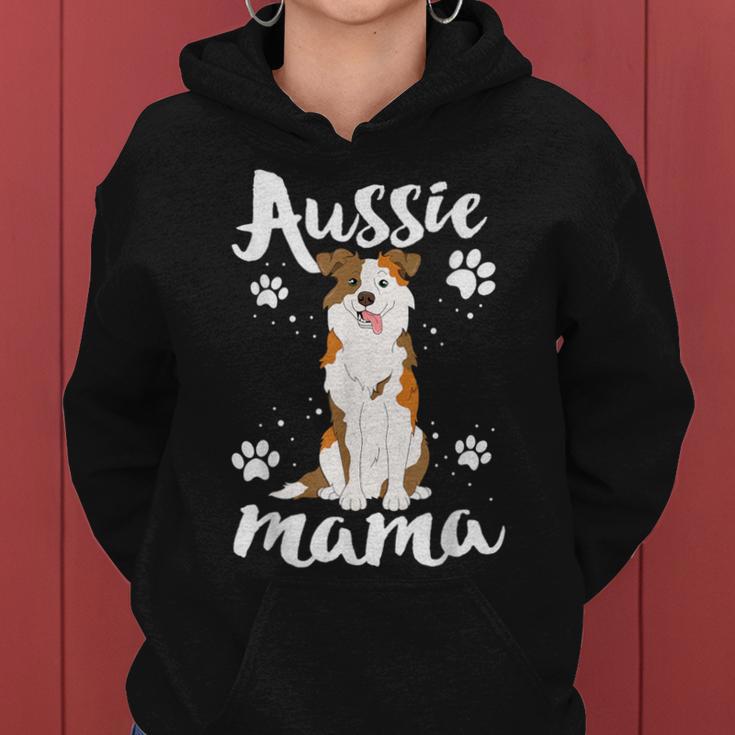 Dog Mama For Australian Shepherd Aussie Mom Kapuzenpullover für Damen