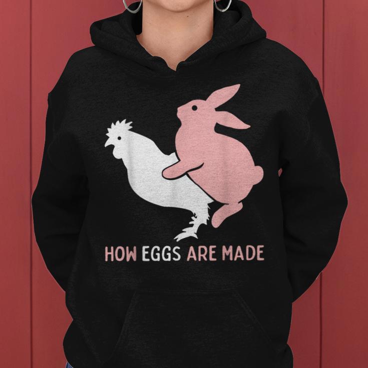 How Easter Eggs Are Made Humor Sarcastic Adult Humor Women Hoodie