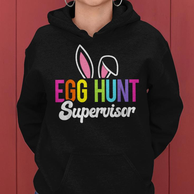 Egg Hunt Supervisor Easter Egg Hunting Party Mom Dad Women Hoodie