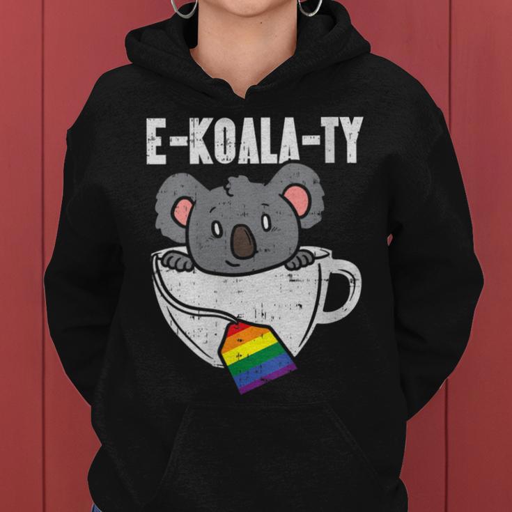 Ekoalaty Rainbow Tea Gay Pride Equality Lgbt Animal Women Hoodie