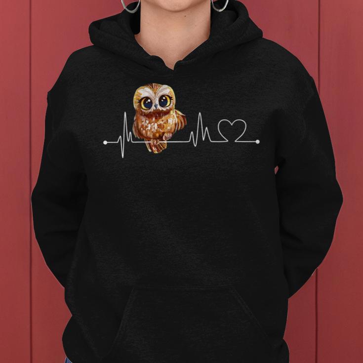 El Lindo Latido Del Búho Cuello Sudadera con capucha para mujer