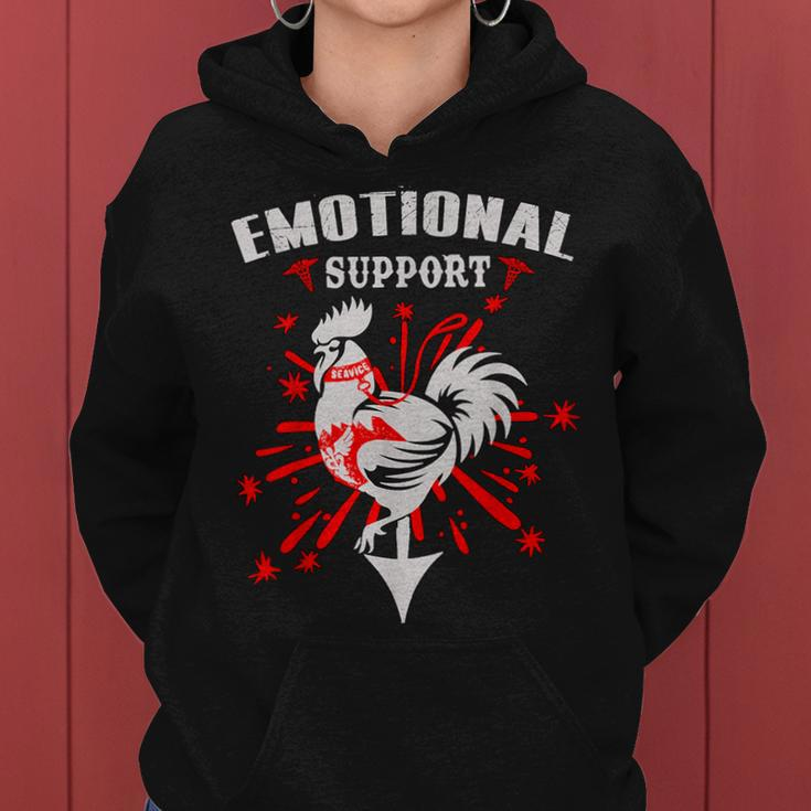 Emotional Support Chicken Emotional Support Cock Women Hoodie