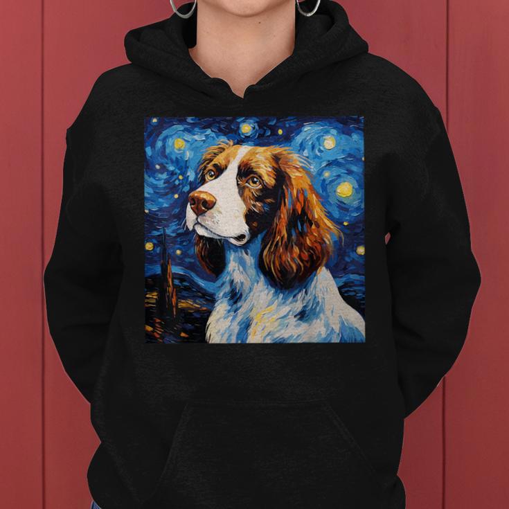 English Springer Spaniel Sternennacht Für Hundemama Papa Kapuzenpullover für Damen