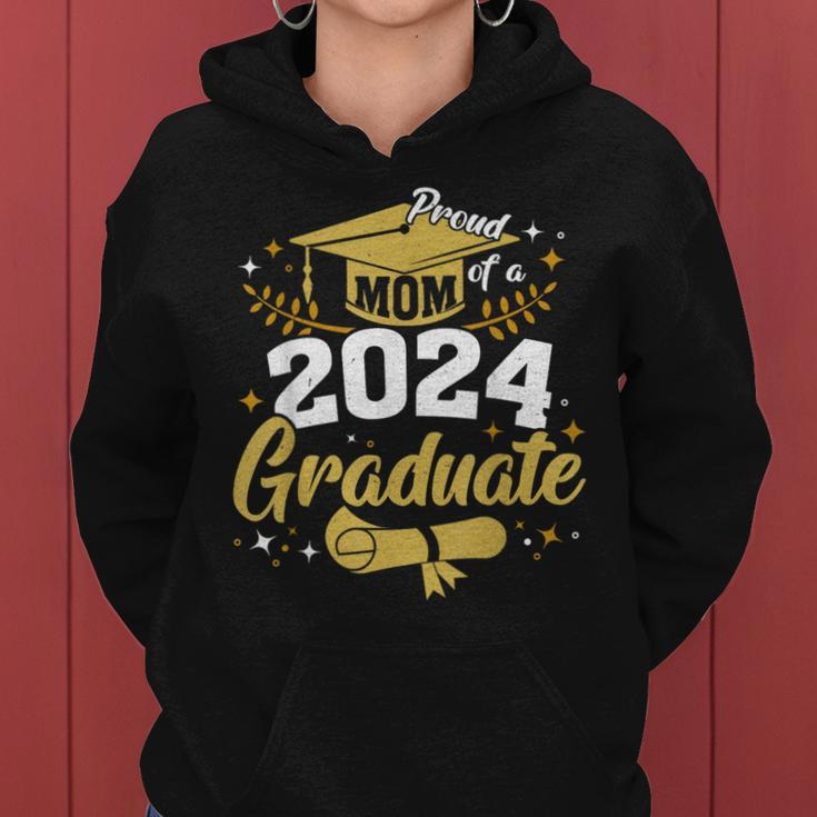Family Senior 2024 Proud Mom Of A Class Of 2024 Graduate Women Hoodie