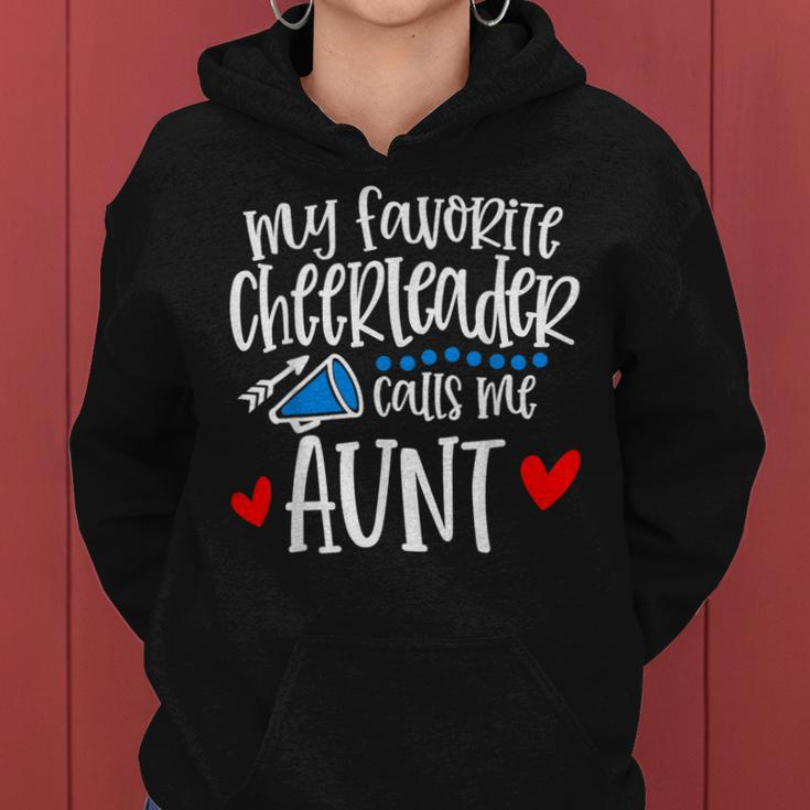 My Favorite Cheerleader Calls Me Aunt Cheerleading Women Hoodie