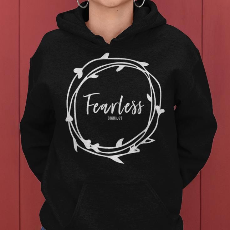 Fearless In Christ No Fear With Jesus Christian Bold Faith Women Hoodie