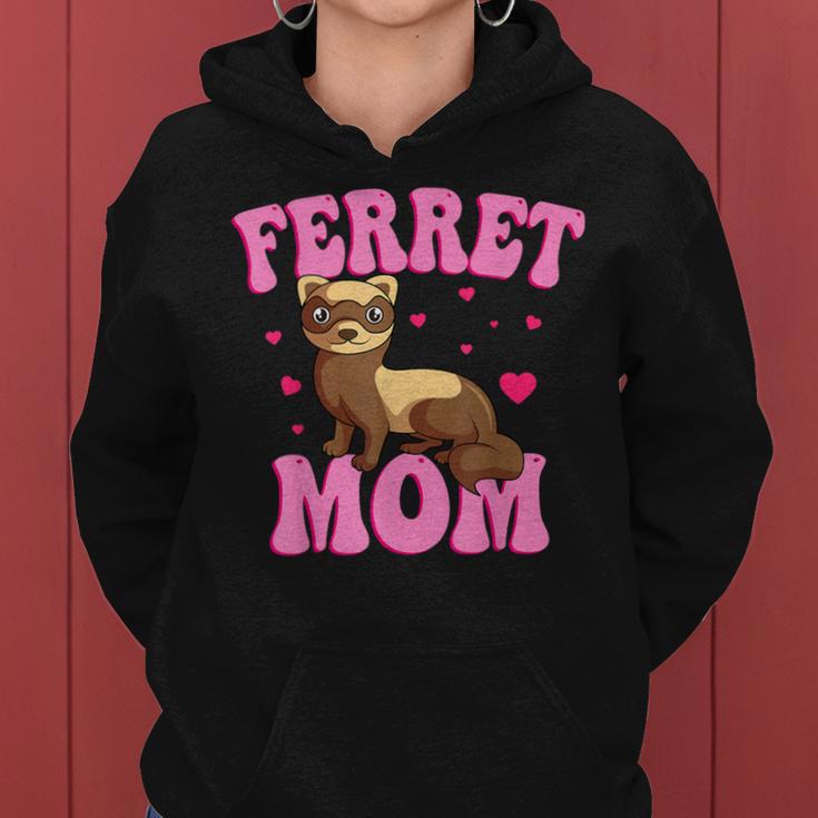 Ferret Mom Animal Lover Mother's Day Women Hoodie