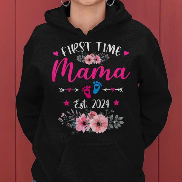 First Time Mama 2024 Mother's Day Soon To Be Mom Pregnancy Women Hoodie