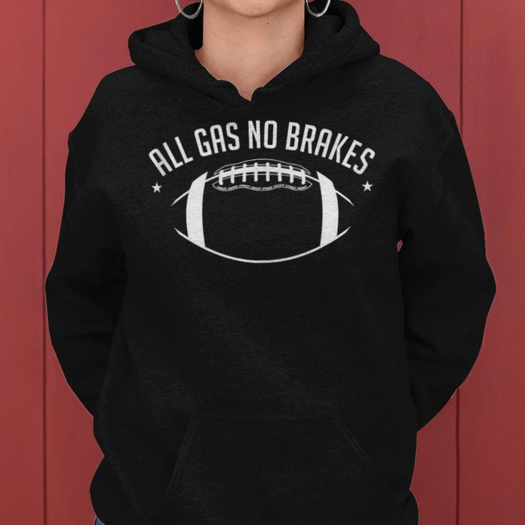 Football All Gas No Brakes Youth Women Hoodie