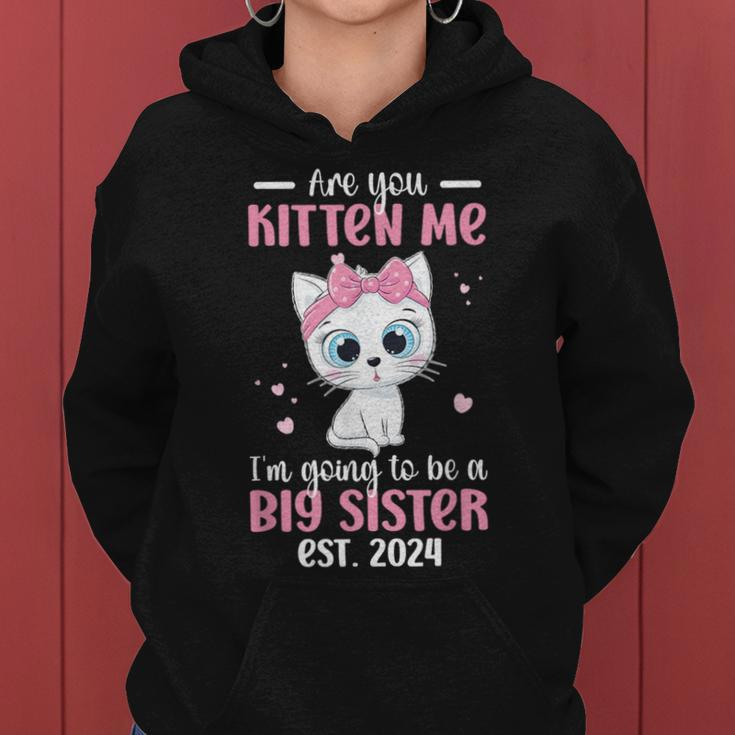 Big Sister To Be 2024 Promoted To Big Sister 2024 Women Hoodie