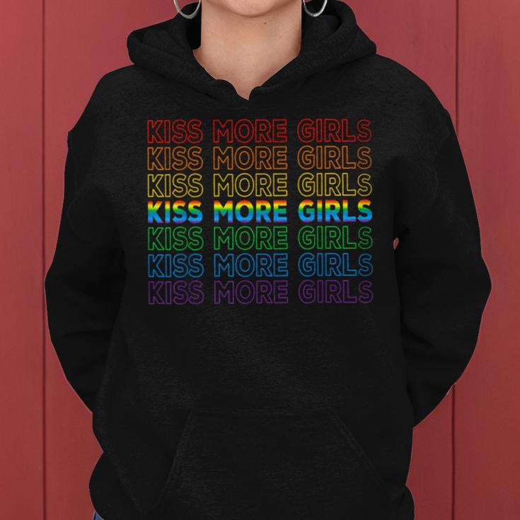 Gay Lesbian Pride Lgbt Lovers Feminist Kiss More Girls Women Hoodie