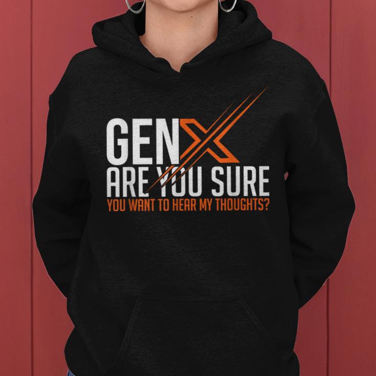 Generation X Humor 60S 70S Gen-Xers Sarcastic Gen X Women Hoodie