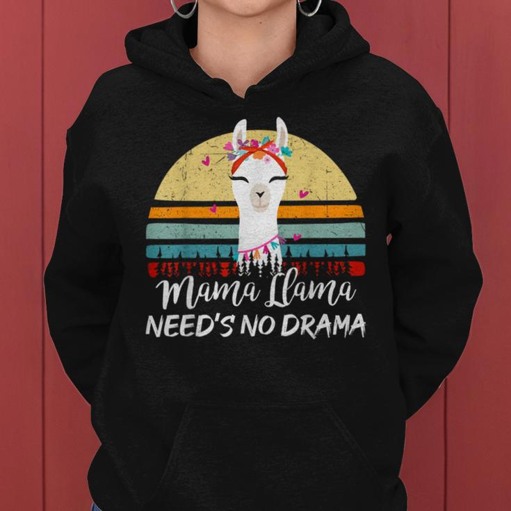 Mama-Llama Needs No Drama Mom Women Hoodie