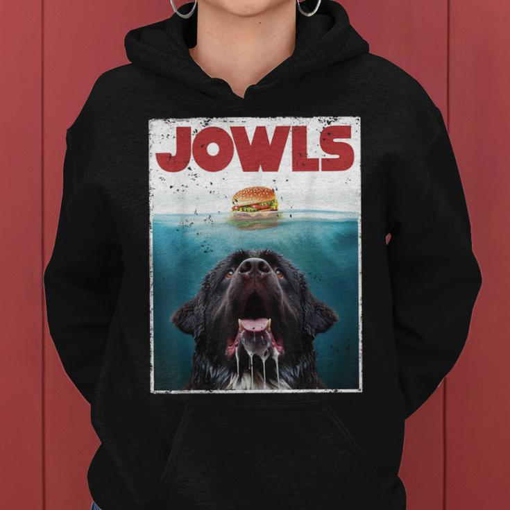 Newfoundland Dog Newfie Lab Jowls Burger Dog Mom Dad Women Hoodie