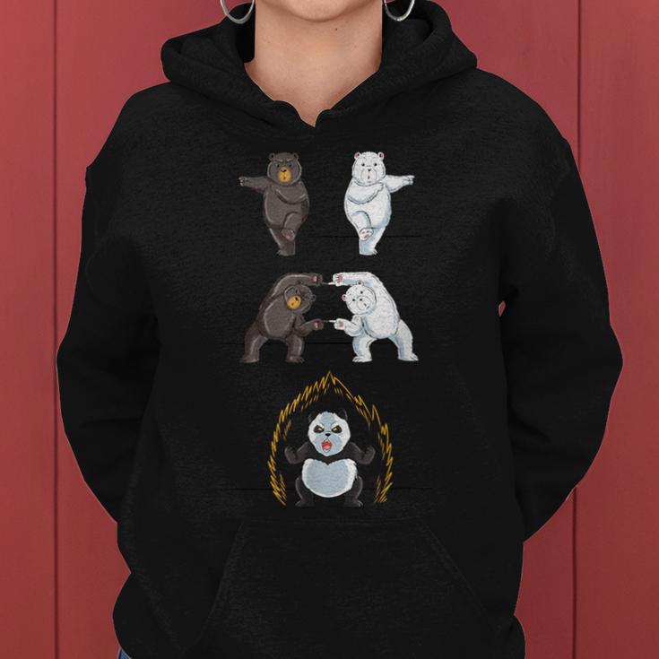 Panda Panda Fusion Cute Polar Bear Women Hoodie