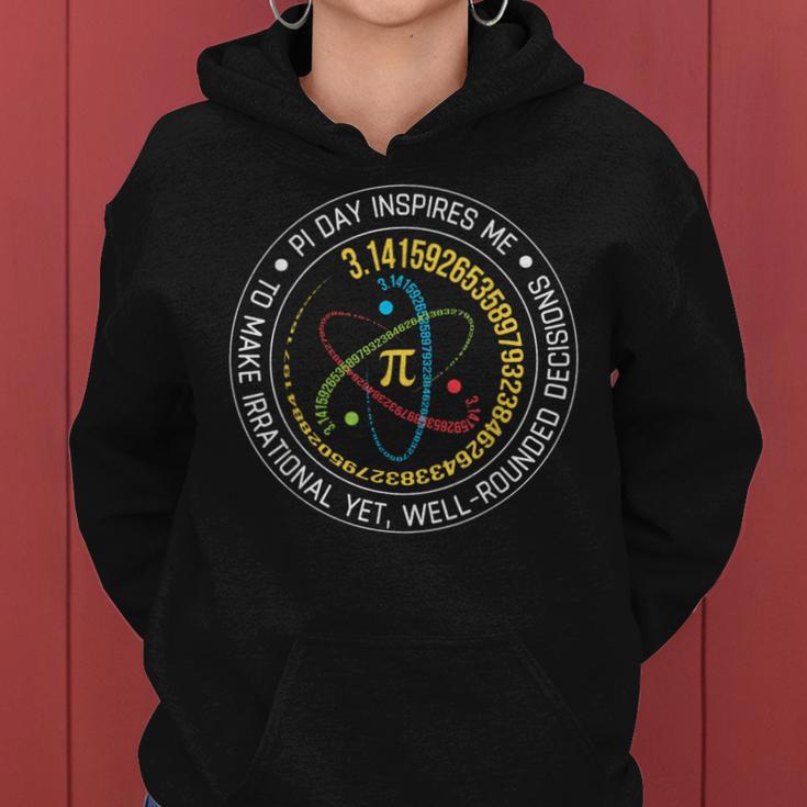 Pi Day Inspires Me Vintage Spiral Pi Teacher Men Women Hoodie