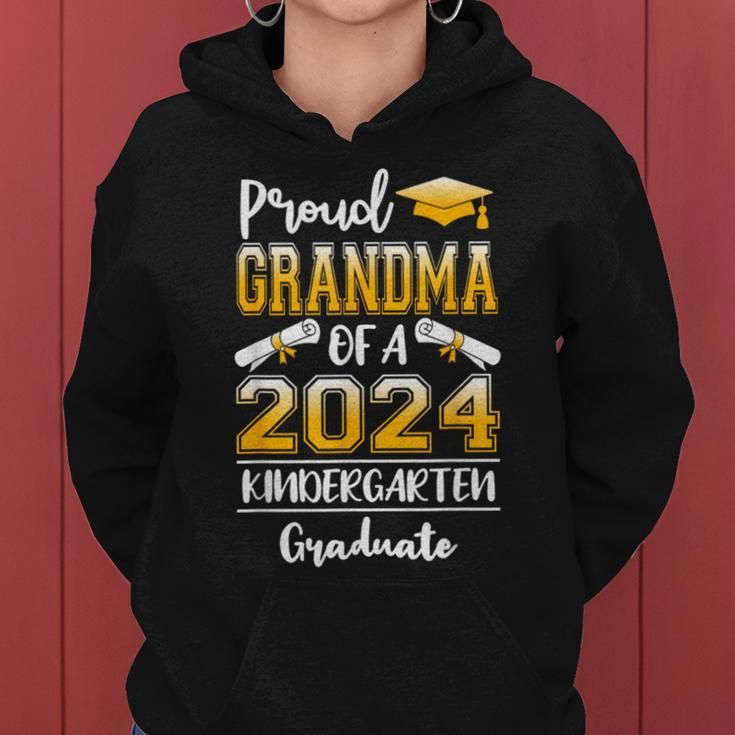 Proud Grandma Of A Class Of 2024 Kindergarten Graduate Women Hoodie