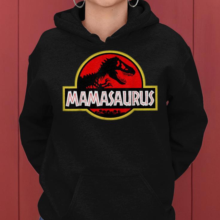 Retro Mamasaurus Kapuzenpullover für Damen