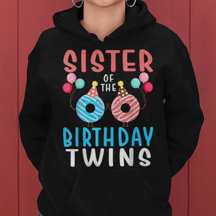 Sister Of The Birthday Twins Donut Women Hoodie