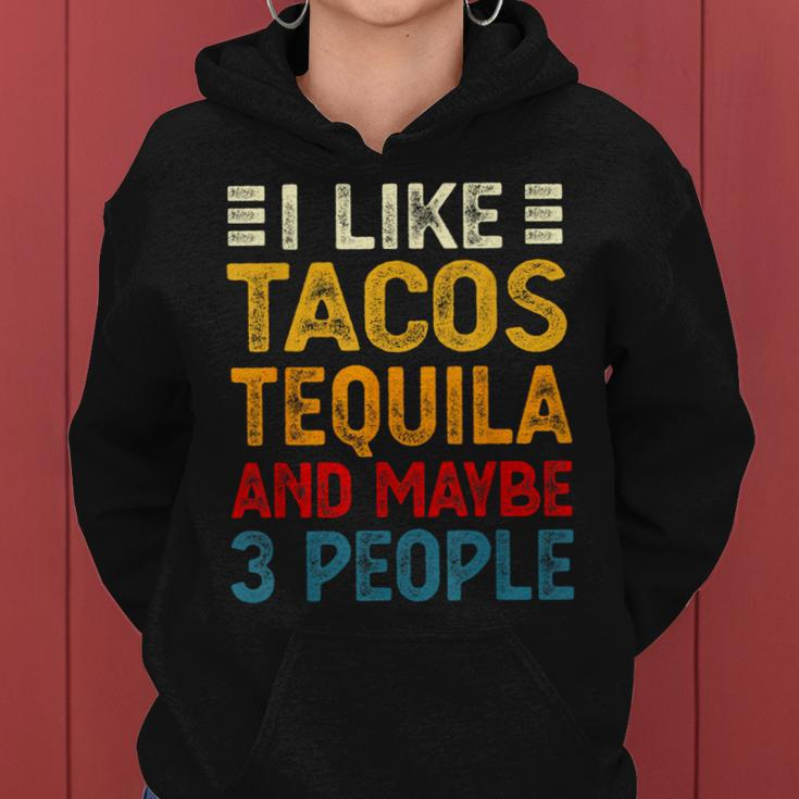 Tacos And Tequila Mexican Food Drinking Lover Women Hoodie