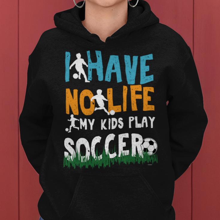 Fußball Fussball Sport Mutterater Leben Kinder Geschenk Kapuzenpullover für Damen