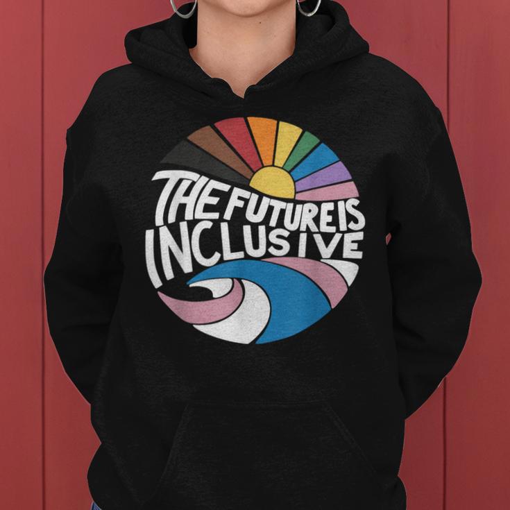 The Future Is Inclusive Lgbt Pride Month Flag Rainbow Women Hoodie