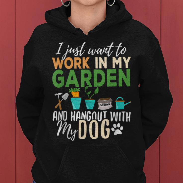 Gardening Dog Lover Gardener Garden Pet Plants Women Hoodie