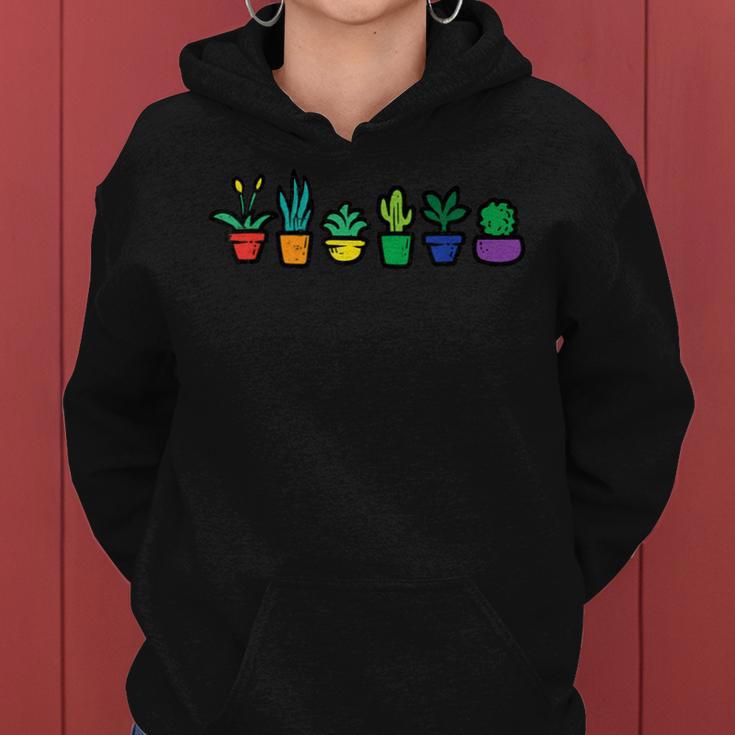 Gay Pride Plant Pots Rainbow Flag Lgbtq Gardening Men Women Hoodie