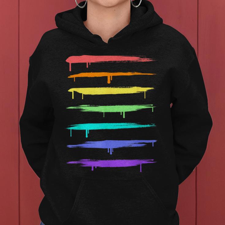 Gay Pride Rainbow Stripes Women Hoodie