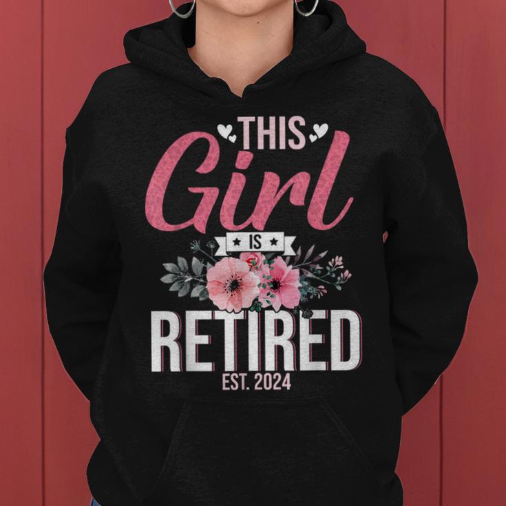 This Girl Is Retired Est 2024 Mom Women Women Hoodie