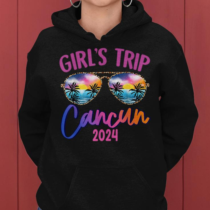 Girls Trip Cancun Mexico 2024 Sunglasses Summer Girlfriend Women Hoodie