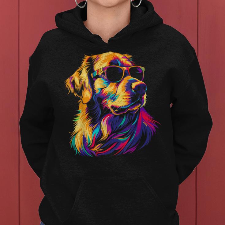 Golden Retriever Sonnenbrille Lustig Hund Mama Papa Kapuzenpullover für Damen