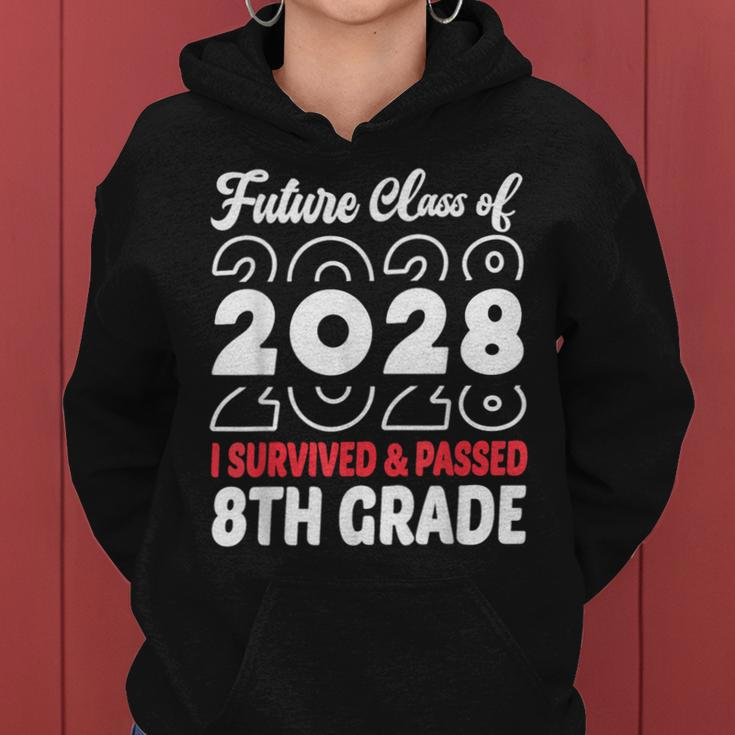 Graduation 2024 Future Class Of 2028 8Th Grade Women Hoodie