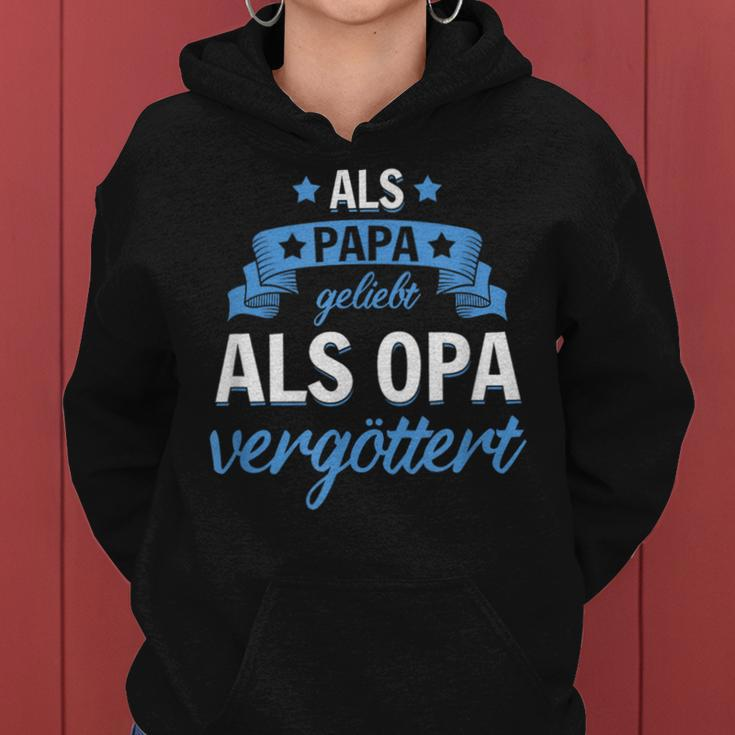 Granddaughter Oma Weltbester Als Papa Liebt Als Opaergöttert Kapuzenpullover für Damen