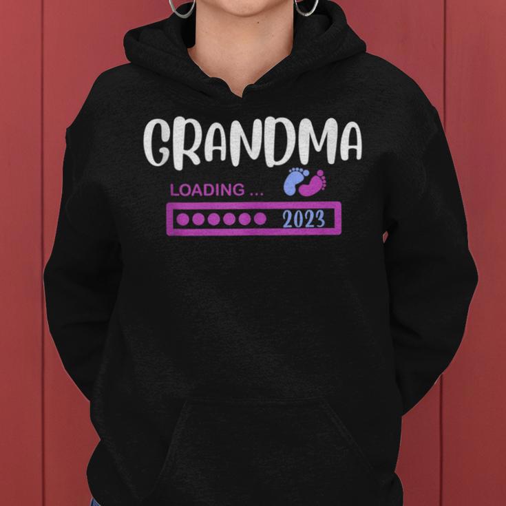 Grandma 2023 Loading For Pregnancy Announcement Women Hoodie