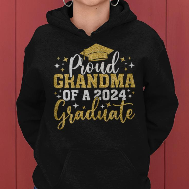 Grandma Senior 2024 Proud Grandma Of Class Of 2024 Graduate Women Hoodie