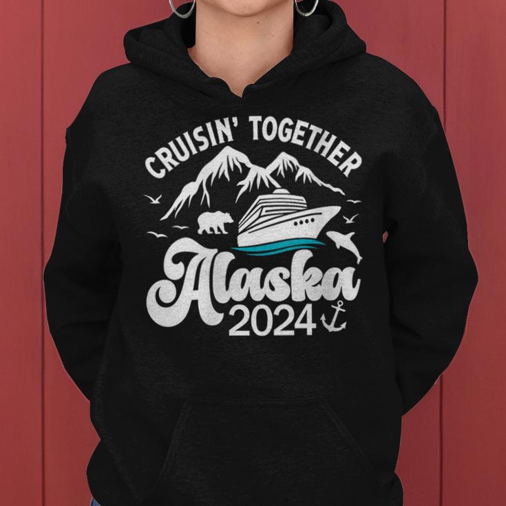 Great Alaska Cruise Trip Cruising Together 2024 Women Hoodie