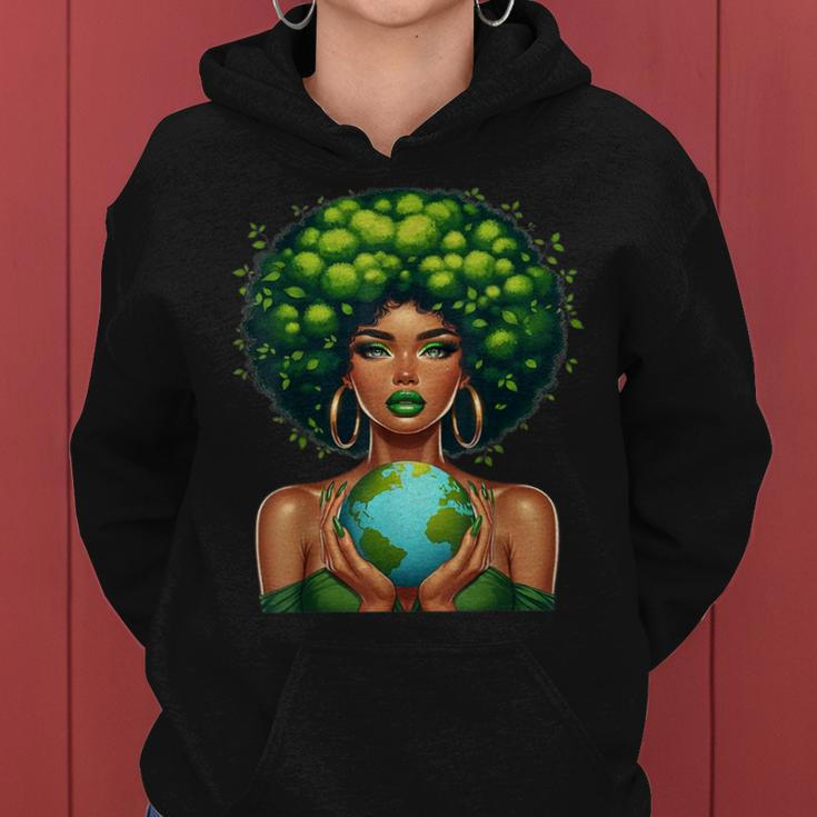 Green Mother Earth Day Gaia Save Our Planet Nature Recycling Women Hoodie