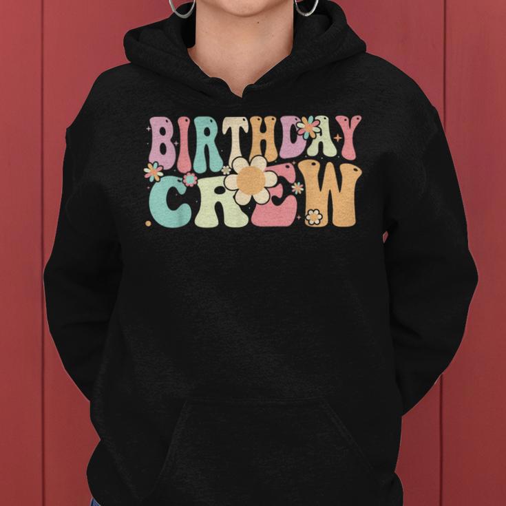 Groovy Birthday Crew Retro Party Vintage Girls Women Hoodie