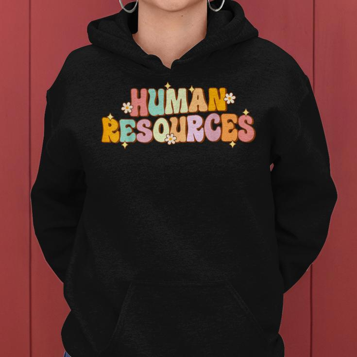 Groovy Human Resources Recruitment Specialist Hr Squad Women Hoodie
